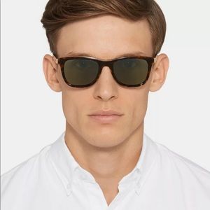 Saint Laurent SL51 Combi 003 Tortoise Shell Frame Sunglasses Silver Brown Lenses